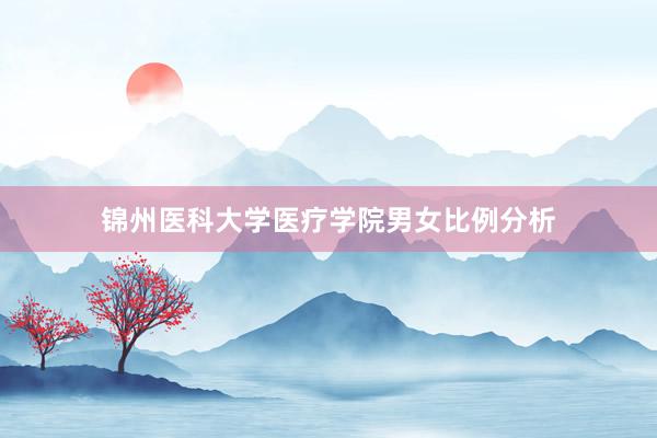 锦州医科大学医疗学院男女比例分析